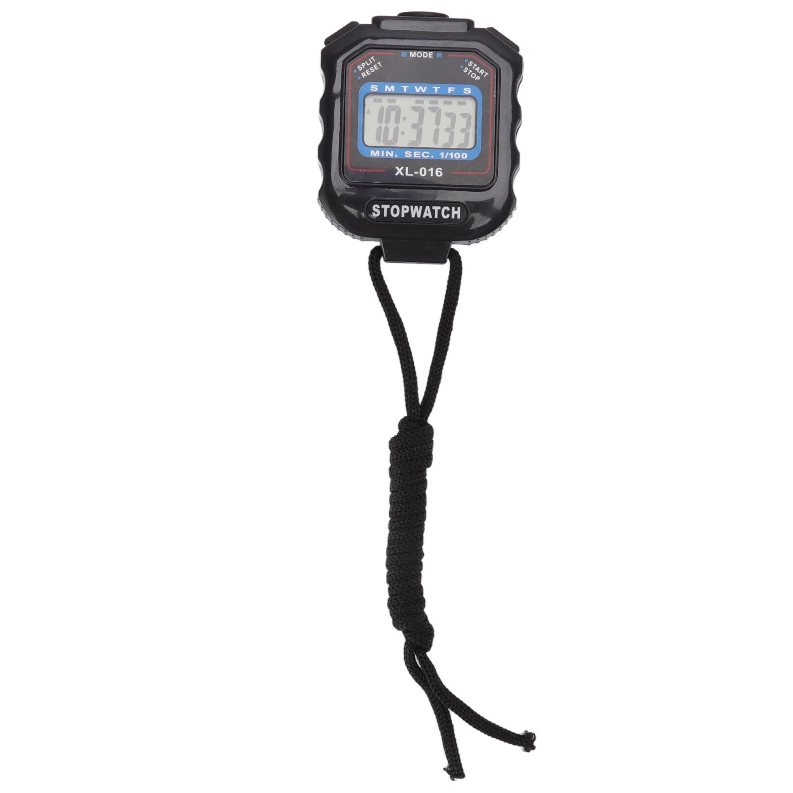 Cronómetro electrónico negro con temporizador digital XL 016 deportivo