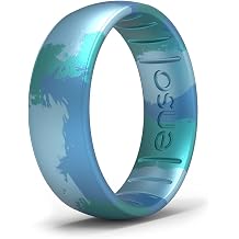 Enso Rings Handcrafted Classic Silicone Ring Comfortable and Flexible Design 6.6mm Wide, 1.75mm Thick