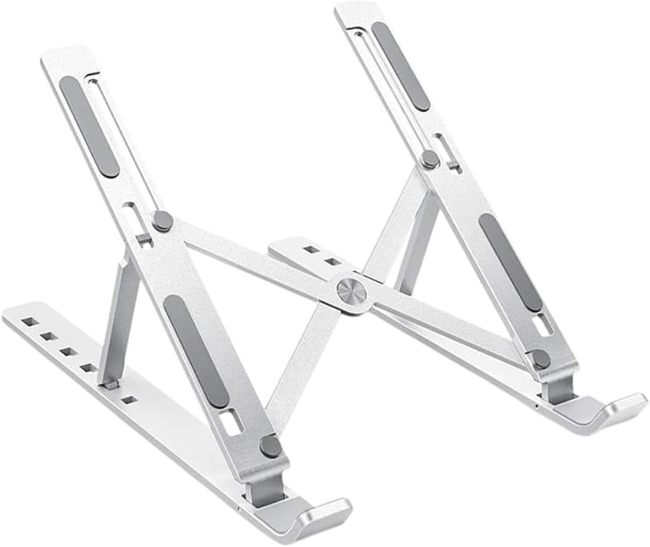 Katlanabilir Alüminyum Laptop Standı, Ultra Hafif Ergonomik Notebook ve Tablet Yükseltici (MacBook Uyumlu)