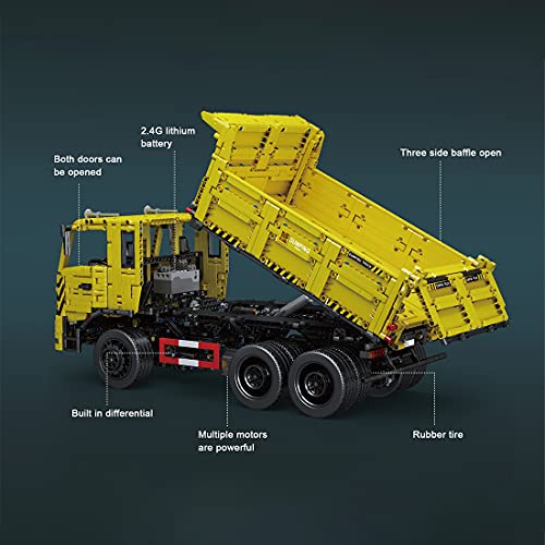 Mould FanMei 17012 DREI-Wege Dump Truck, dynamische Version des Baukastenmodells Building Block (Fernbedienung & APP… – Bild 4