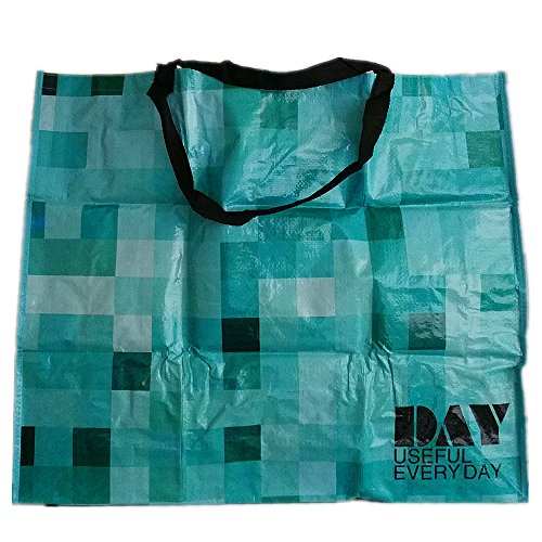 CrazyGadget® Extra Large Jumbo Laundry Washing Cloth Storage Shopping PVC Bag Strong Reusable (Blue, 1)