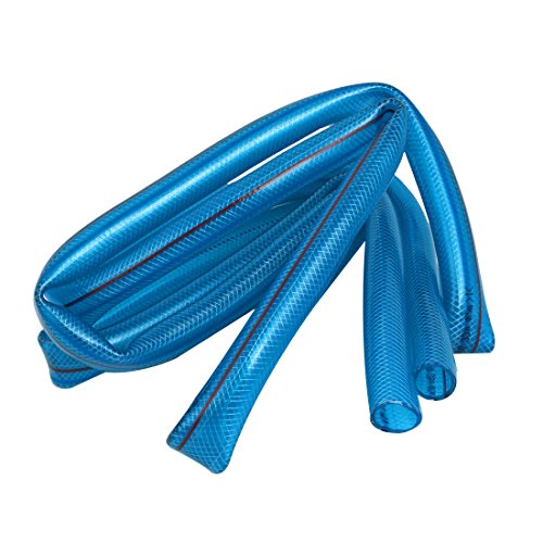Ruilogod Tubo de PVC flexible reforzado azul claro azul claro 3 metros LENG TH DIA INTERNA DE 25 MM