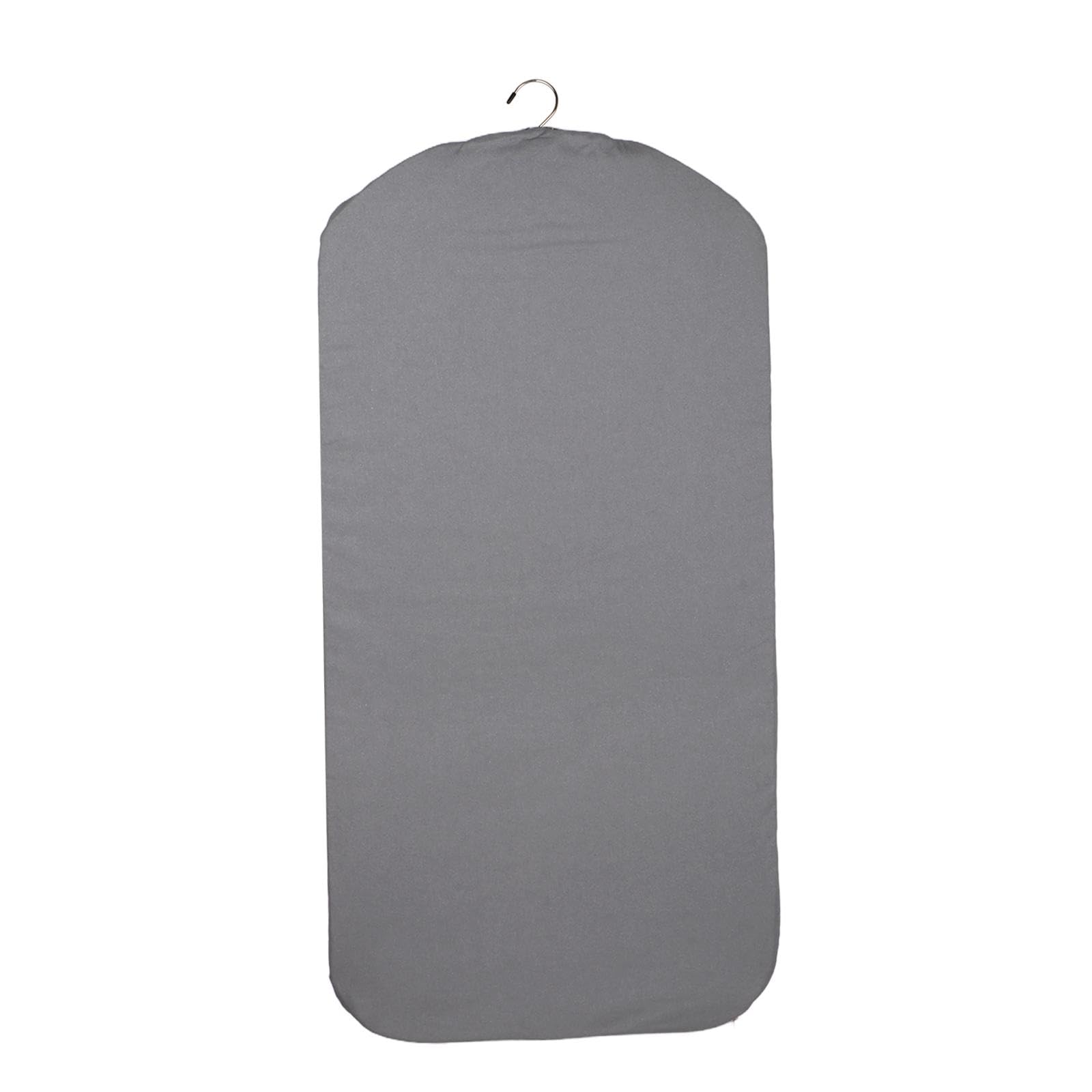 Gralara Asse da stiro sospeso per vaporizzatore per indumenti, tappetino da stiro, asse per stiratura verticale sopra la porta per vestiti per lavanderia, grigio