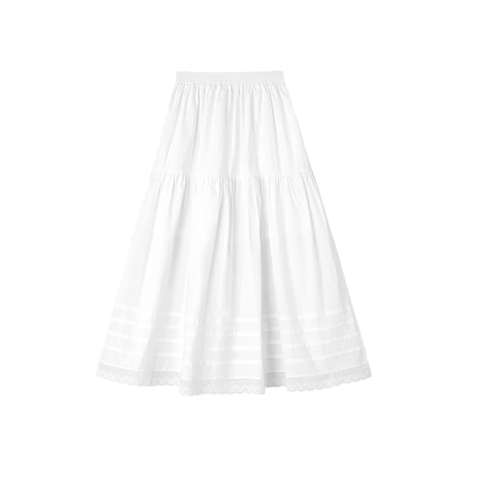 Faldas Mujer Estilo Casual, Falda Larga Mujer Fiesta, Minifalda Elegante Midi Blanca Talle Alto Y Corte En A El Verano Faldas Vaqueras Minifalda Falda Larga