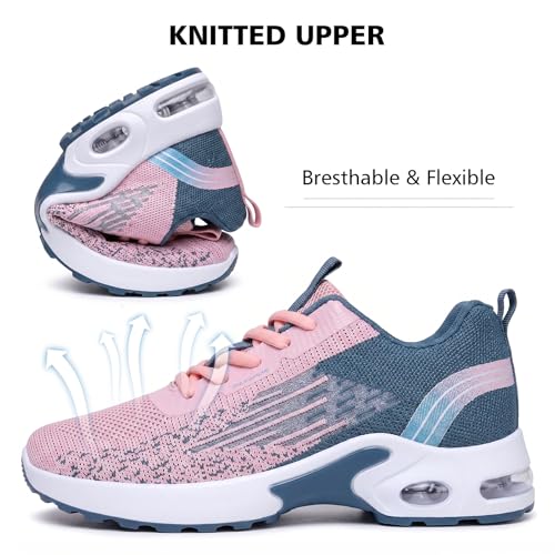 Image of Padgene Womens Sneakers Lightweight Tennis Walking Shoes Sports Running Shoes for Woman Mesh Breathable Gym Fashion Sneakers Athletic Comfortable Casual