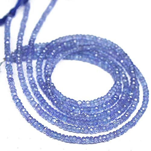 Tanzanite bleue naturelle perles facettées 3mm pour remplacer vos minéraux ternes