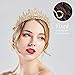 TOBATOBA Gold Crown for Women Wedding Tiara for Women Queen Crown Crystal Tiara Crown Wedding Tiaras for Bride Royal Princess Crowns for Flower Bouquets Quinceanera Headpiece for Birthday Prom Pageant