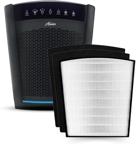 Miniatura 1 de Hunter HP800 - Purificadores de aire para el hogar, habitación grande y dormitorio. Purificador de aire True HEPA para mascotas, olores, alérgenos,