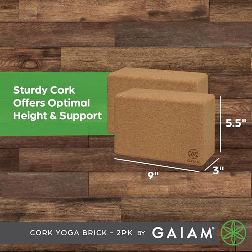 Image of Gaiam Yoga Block - Supportive Latex-Free Eva Foam - Soft Non-Slip Surface with Beveled Edges for Yoga, Pilates, Meditation