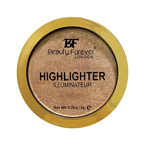 Beauty Forever Highlighter, Shimmering & Sheer Pressed Powder, 8gms (02 NIGHT GLOW)