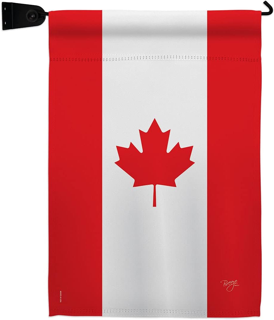 Canada Garden Flag Set Mailbox Hanger Regional Canadian Territories Region Country Particular Area Small Decorative Gift Yard House Banner Double-Sided Made In USA 13 X 18.5