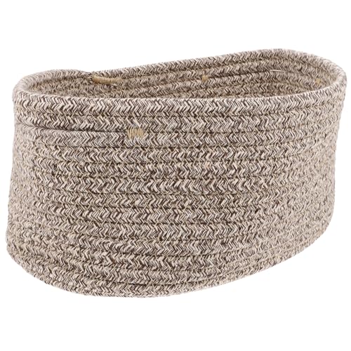 Panier de rangement en corde de coton carré décoratif haut de gamme