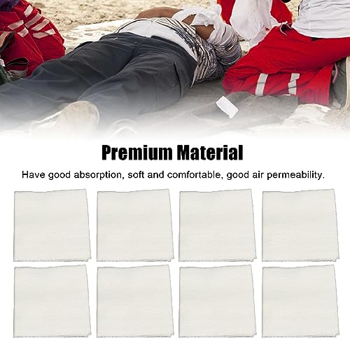 KANASI First Aid Gauze Pads, 100 unidades de gasas no tejidas desechables y estériles, empaquetadas individualmente para kits de emergencia al aire libre y cuidado de heridas miniatura 3