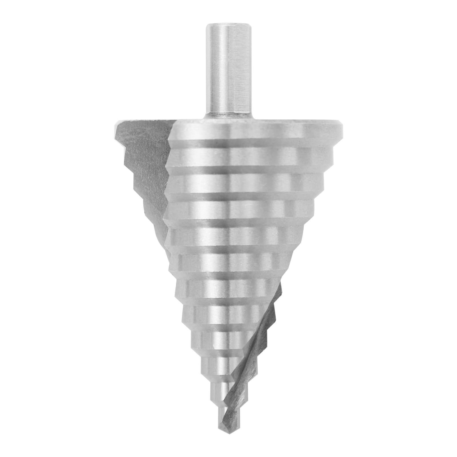 Juego de brocas escalonadas HSS de titanio, 4-32 mm cónicas con ranura en espiral y vástago hexagonal, taladros de precisión en metal, madera, plástico, HSS brocas escalonadas para bricolaje y