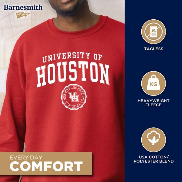 Image of Ivysport Crewneck Sweatshirt for College, Heritage Logo, Color, Adult Unisex