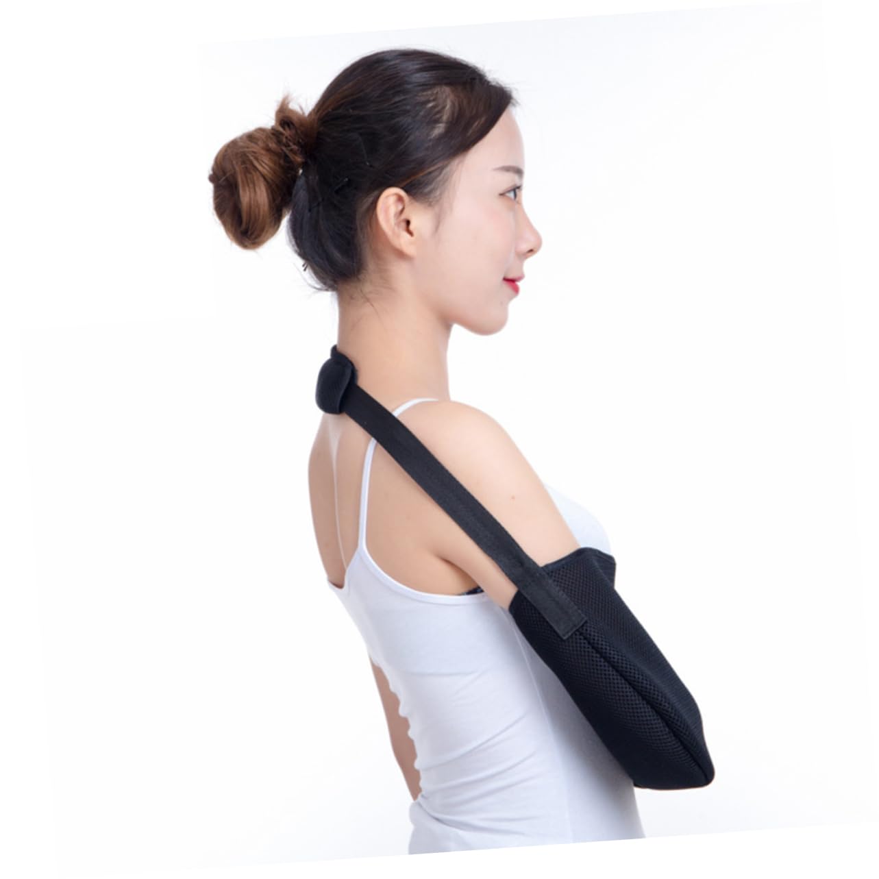SEWOART 1pc Shoulder Sling Split Strap Elbow Arm Sling Elbow Arm Sling Shoulder Immobilizer Collarbone Sling Sports Sling for Arm Forearm Sling Suspend Shoulder Immobilizer Sling Black