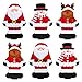 Weihnachten Besteck Taschen, 9 Stück Weihnachten Besteckhalter Schneeflocke Weihnachtsmann Elch Bestecktaschen Geschirrhalter Messer Gabel Taschen Besteck Halter für Weihnachten Tischdekoration