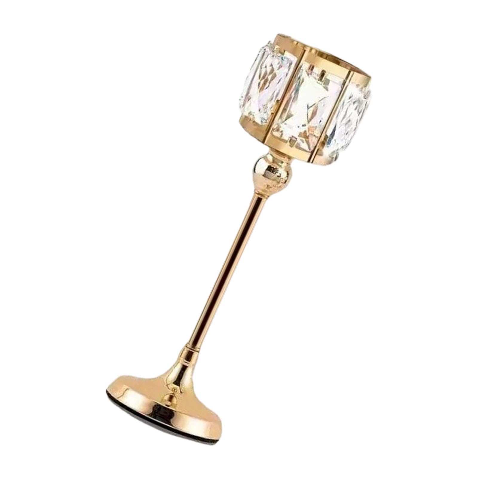 Rustproof Metal Crystal Votive Stand Elegant Tealight Candlestick for Tabletop Centerpieces Wedding Decoration Metal Candlestick