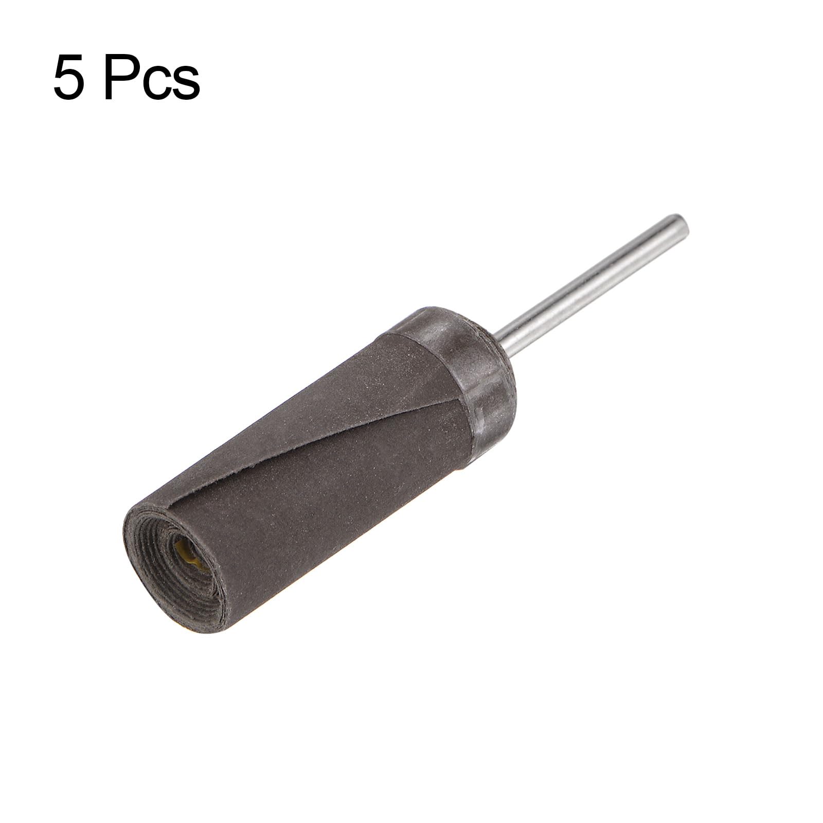 HARFINGTON 10pcs Abrasive Sandpaper Rolls 600 Grit 3mm Shank Sanding Drums Sleeves Cylinder