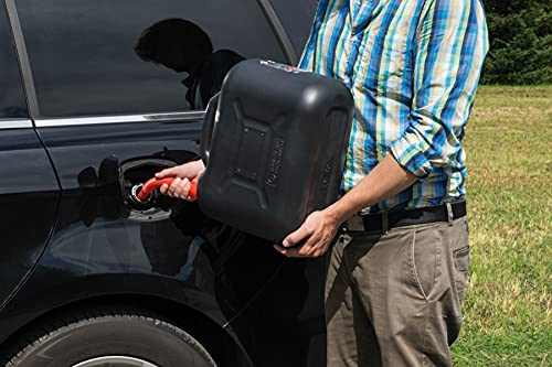 WALSER jerrycan 20 liter, jerrycan UN-gekeurd met veiligheidsdop, kunststof jerrycan, reservejerrycan zwart 16374 - Afbeelding 4