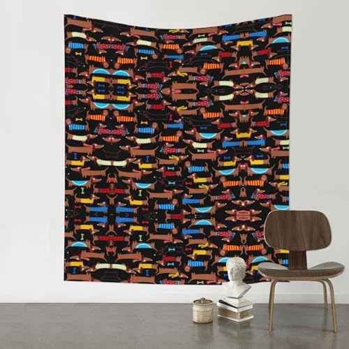 Tapisserie teckels I Love My Dog tenture murale pour chambre