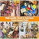 HIGSPE Book Nook DIY Kit, Miniatur Haus Bastelset mit Möbeln und LED-Licht, 3D Puzzle Puppenhaus aus Holz, Garden House Bookshelf Insert Diorama, Modellbausätze für Erwachsene Kinder zum Bauen