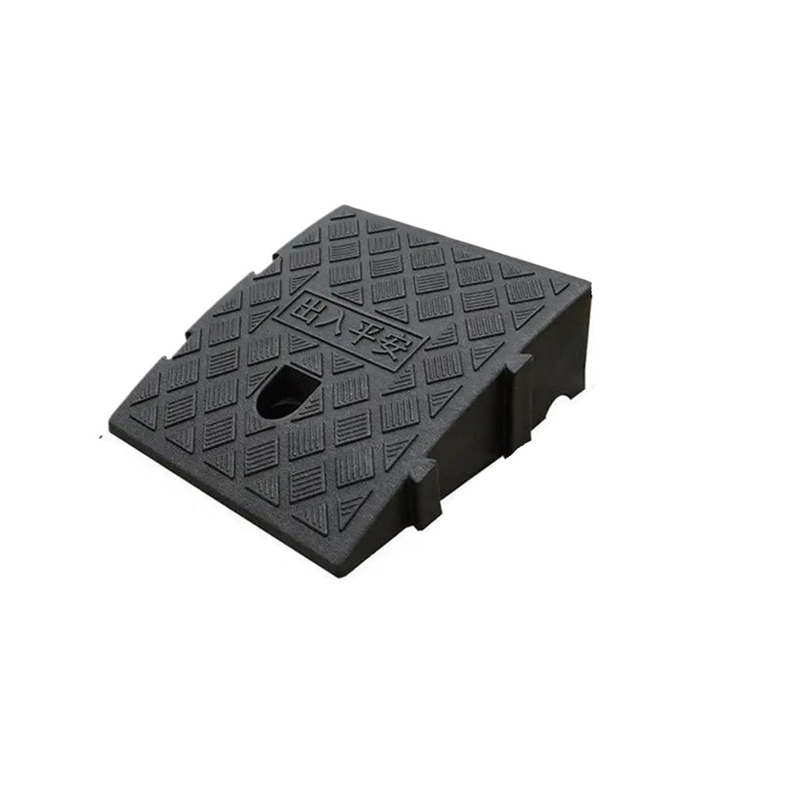 L6NqIAG Caravan Wheel Chocks Car Driveway Ramp Kit 7/11/13cm Height Non-Slip Wheel Chock Heavy Duty Threshold Ramps for Vehicle Maintenance(Black-25x27x11cm)