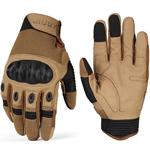 NIAN Pantalla táctil Ejército Militar Guantes tácticos Paintball Airsoft Tiro Combate Antideslizante Bicicleta Nudillo Duro Guantes de Dedo Completo