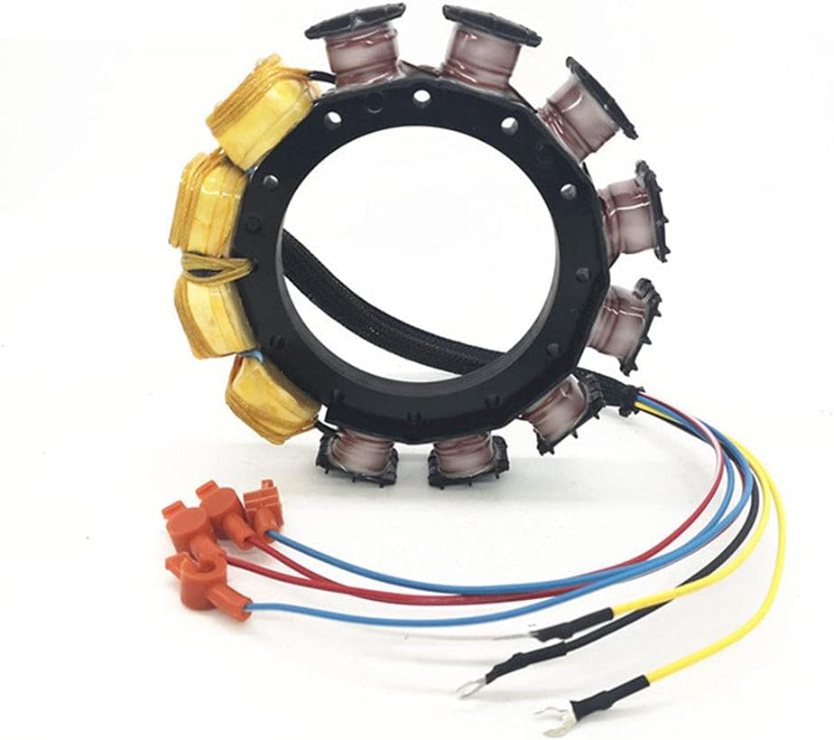 Stator for Mercury 174-5456 Outboard 150 Black Max XR2,90,115,175,200 HP 398-5454A2 5454A6 9-Amp 6 Cylinder 2 Stroke 1976-1989