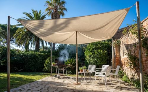 Image of Arka Home Products Dust Sheet Drop Cloth, Canvas (Natural) Protective Furniture Covers - HeavyDuty, Durable, Dust-Proof & Reusable for Painting, Decorating, Storage (10 X 12 Ft (8 Oz))