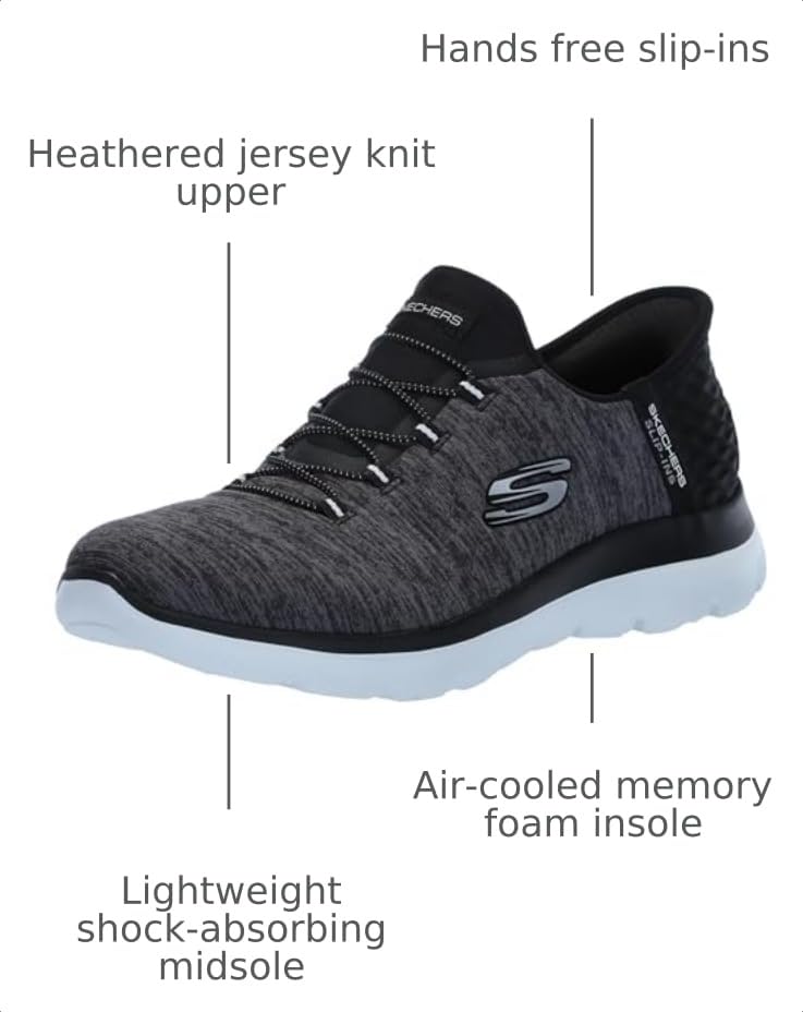 Image of Skechers Women's Summits Dazzling Haze Hands Free Slip-ins Sneaker