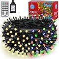 HOLIDAY SPIRIT - Color Changing Christmas Lights LED, 66ft 200 LED Color Changing Christmas Lights with Remote, Color Changing Fairy Lights, Color Changing Outdoor String Lights, Connectable Lights