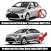 Zhisheng 4PCS Weatherstrip,Window Weather Stripping Moulding Trim Compatible with for Toyota Yaris Sedan 4-Door 2007 2008 2009 2010 2011 2012 2013 2014 2015 2016,Door Outside Trim Seal Belt,Chrome