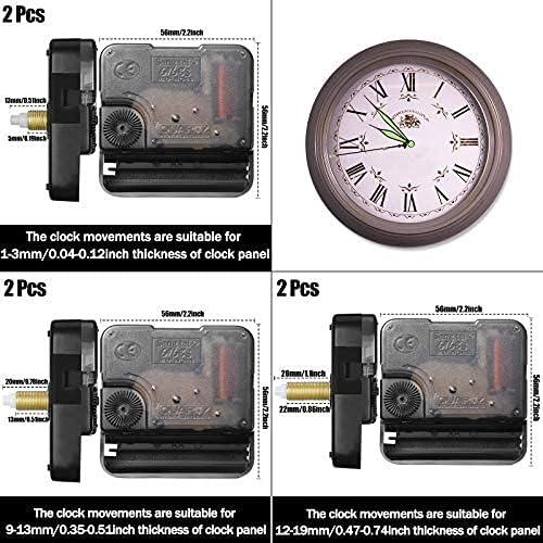 Clock Movement Mechanism with Hands (6 Pieces) - Image 4