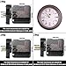 6 Pieces High Torque Long Shaft Clock Movement Mechanism with Pasters, Hooks and 6 Different Pairs of Hands Clock Repair Parts Replacement (13 mm, 20 mm, 28 mm)