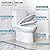 HOROW HR-LT0037W Elongated One Piece Toilet For Bathroom, Powerful & Quiet Dual Flush Modern Toilet & Soft Closing Seat Include, 12 Rough-In, 27.19"D x 14.63"W x 29.32"H, White