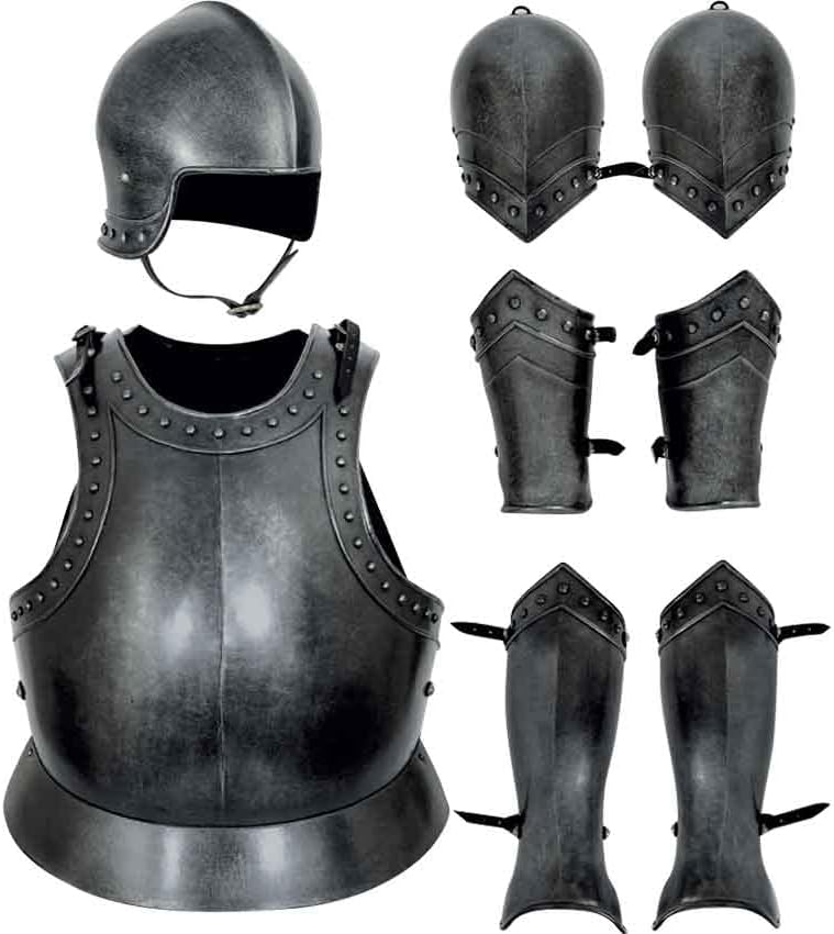 ARTIZANSTORE Medieval Knight Dark Sentinel Suit of Armour Decorative Armor Wearable Halloween Costume