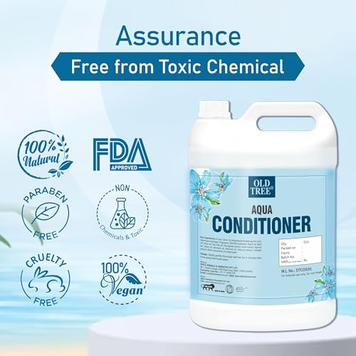 Image of Old Tree Aqua Conditioner 5L - Deep Conditions Dry Hair Conditioner for Silky and Shiny Hair - Conditioner for Hotel Amenities
