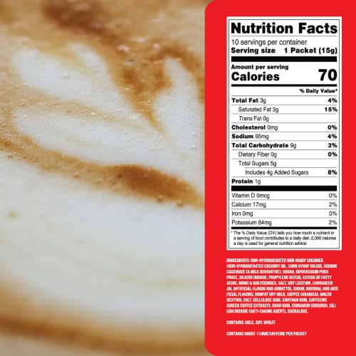Image of The Frozen Bean Cookie Butter Instant Coffee Frappe, 10 Sticks | Real Arabica, 114mg caffeine, 5g sugar, Single serve packets, Hot or blended iced, On the go