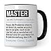 Master Tasse lustig, Master Geschenk Beruf, Spruch Masterabschluss Geschenkidee, Kaffeetasse Beruf Studium Masterarbeit Kaffeebecher Teetasse Becher Spruch günstig Kaufen-Master Tasse lustig, Master Geschenk Beruf, Spruch Masterabschluss Geschenkidee, Kaffeetasse Beruf Studium Masterarbeit Kaffeebecher Teetasse Becher