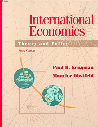 International Economics: Theory and Policy 0673523004 Book Cover
