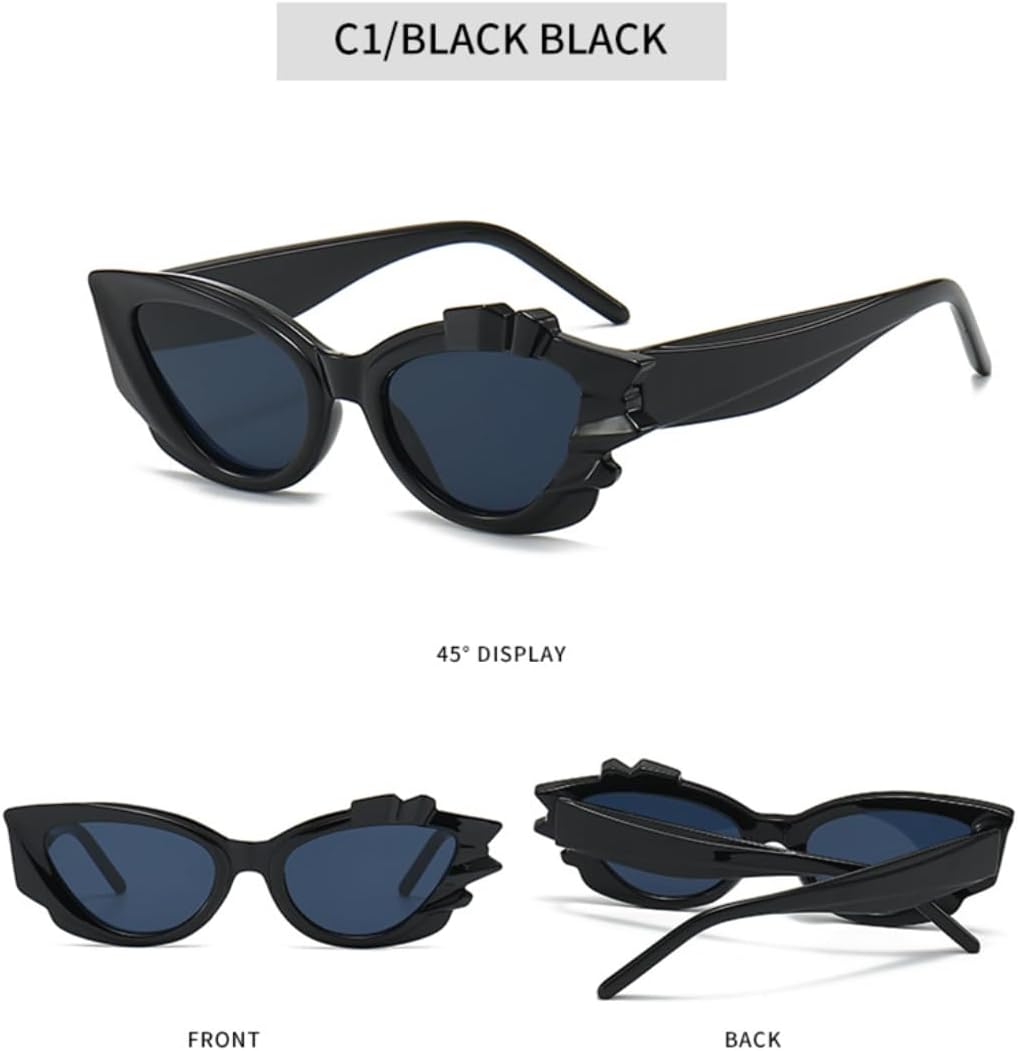 Fashion Cat Eye Candy Colors Sunglasses Women Retro Designer Punk Eyewear Men Trending Sun Glasses Uv400 image 5