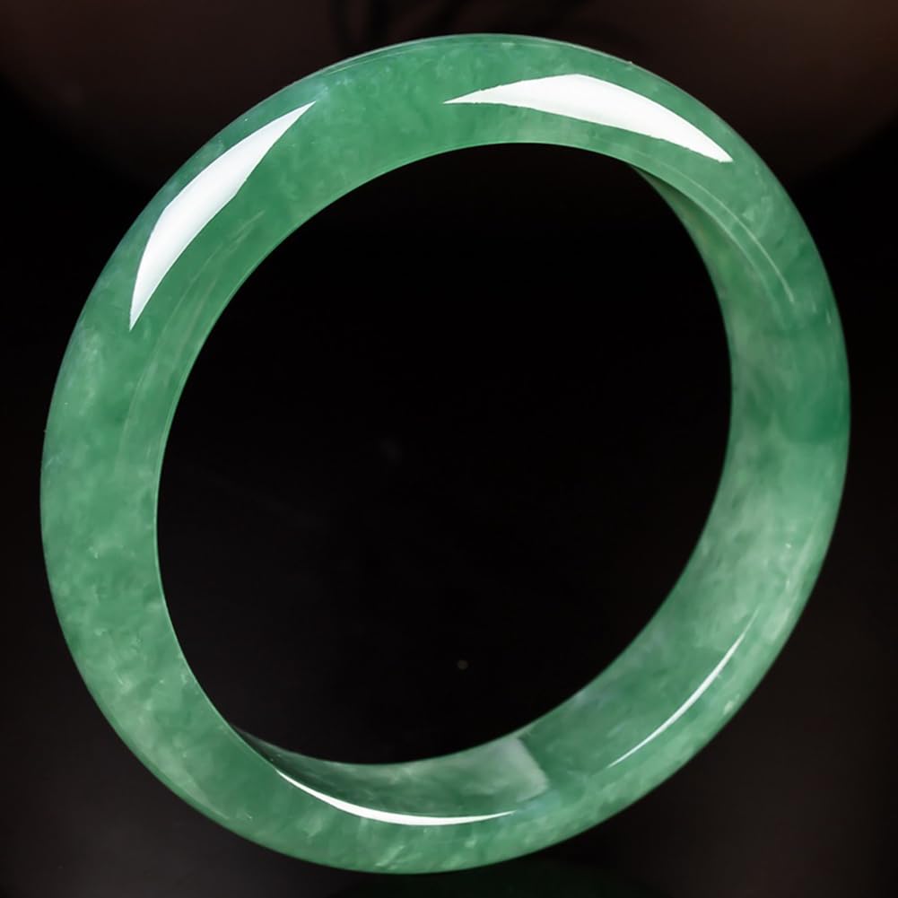 Autentico braccialetto di giadeite verde smeraldo per donna, bracciali con pietre preziose di smeraldo per ragazzeBracciale nuziale