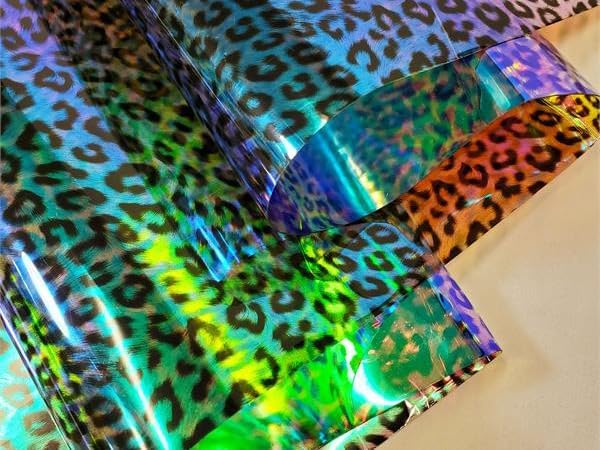 Miniatura 9 de The Yard - Tela de vinilo de plástico con estampado de leopardo transparente de calibre 30, 54 pulgadas de ancho, vendido por The Yard (dorado)