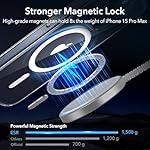 ESR for iPhone 15 Pro Max Case, Compatible with MagSafe, Military-Grade Protection, Yellowing Resistant, Scratch-Resistant Back, Magnetic Phone Case for iPhone 15 Pro Max, Classic Series, Clear - Image 3