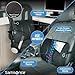 Samsonite Ergonomic Lumbar Support Pillow for Office Chair, Gaming Chair, or Car, Memory Foam Cushion with Breathable Ventilated Mesh and Adjustable Straps for Long Lasting Back Support