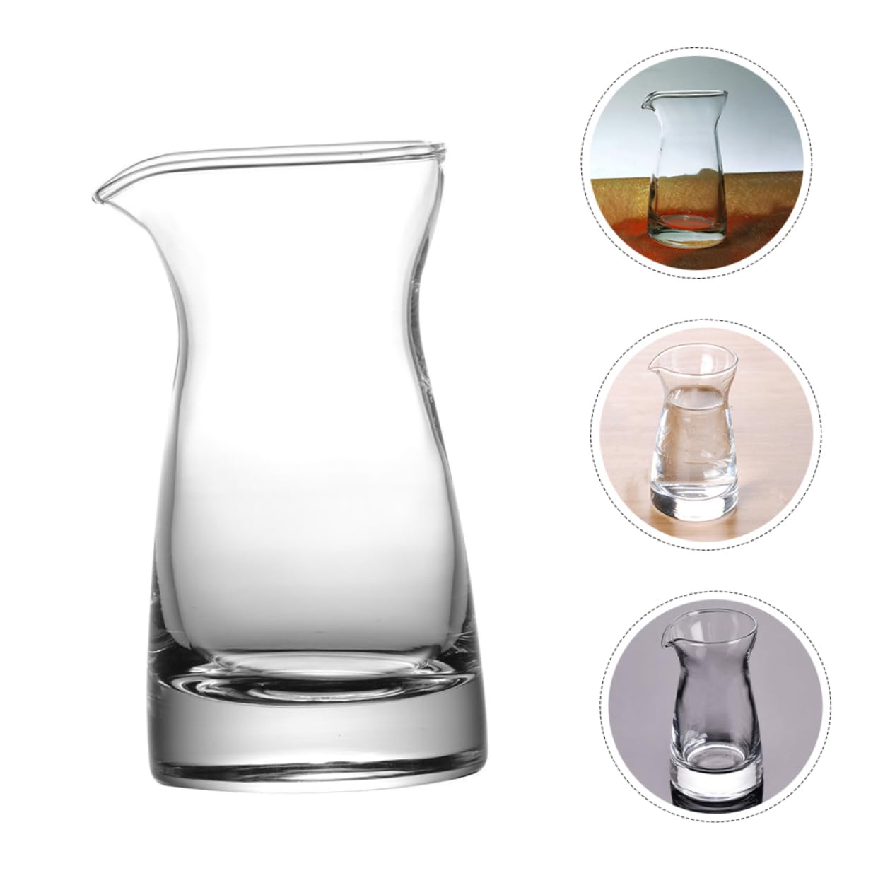 Gatuida Milchkännchen Frische Lebensmittelaufbewahrung aus Glas Elegantes Design 80ml 6 Stück für Küche und Gastronomie