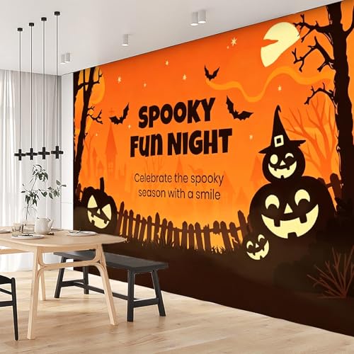 Fresque murale 3D Halloween supérieure, papier peint panoramique haut de gamme - 6
