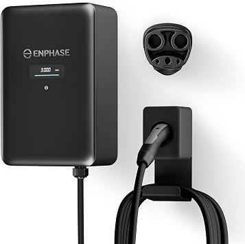 Enphase IQ EV Charger 2 | 48A Smart Level 2 Charger up to 11.5 kW, 240 V | Wi-Fi + Bluetooth | Hardwired | UL Certified | 25 ft Cable | NACS | Indoor/Outdoor