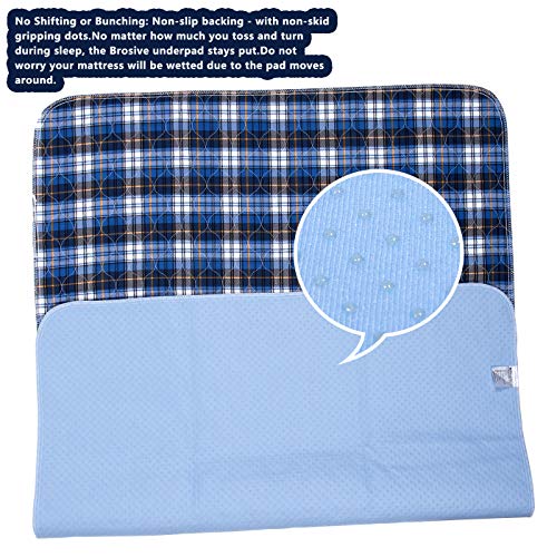 Non-Slip Bed Pads For Incontinence Washable (36" X 52"|2 Pack),Waterproof Bed Pads,Adult Washable Incontinence Bed Pads For Adults,Dog,Kids #TOP2